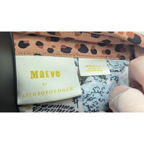 Maeve Multicolor Patchwork Button Down Shirt - Picture 3 of 6